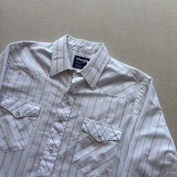 Wrangler Other - Vintage Wrangler Cowboy Cut Western Striped Pearl Snap Shirt